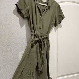 Altr’d State Olive Jumpsuit
